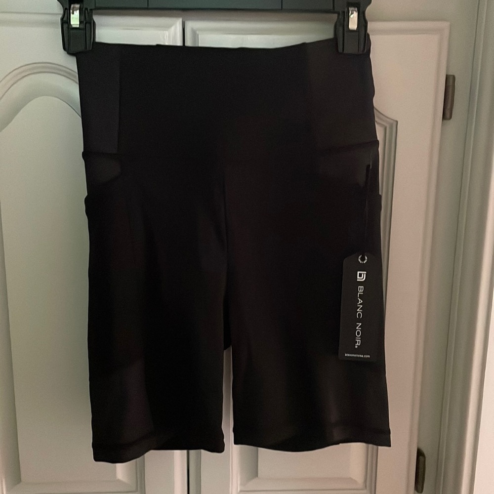 Blanc Noir black yoga shorts